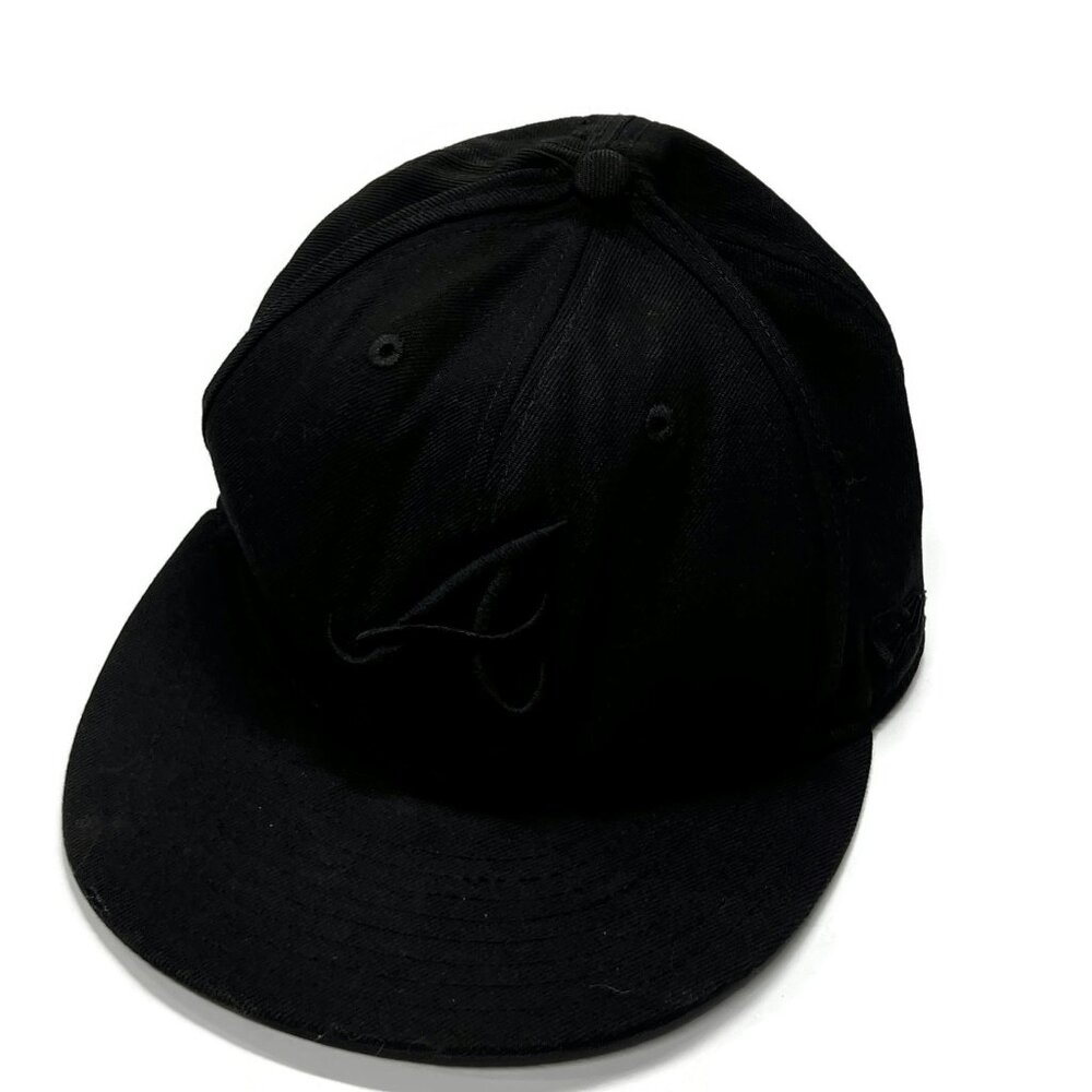 New Era Atlanta Braves Wool Black Hat Fitted Cap MLB‎ Baseball